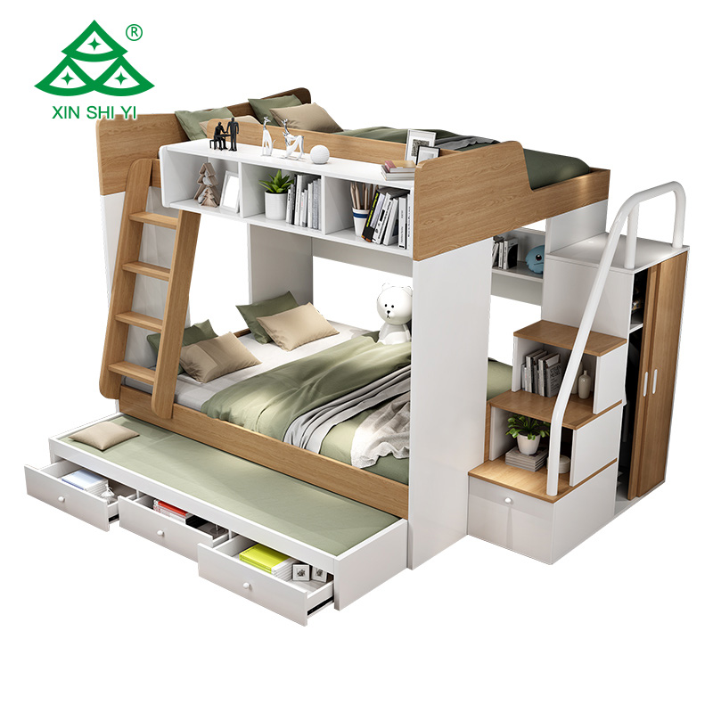 Modern home bedroom kids bunk bed wholesale