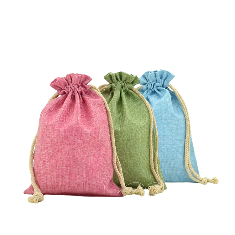 Jute like gift punch bag