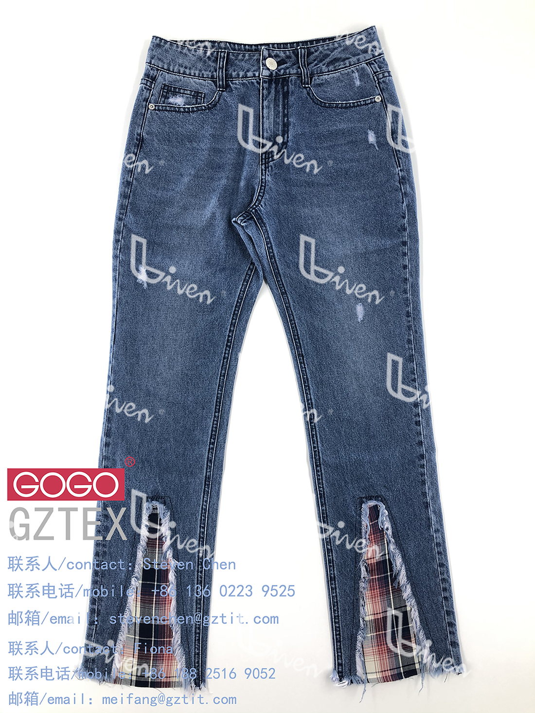 Ladies woven pants