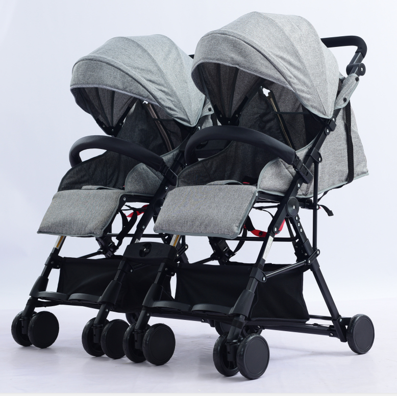 can sit or lie down babys strollers for double