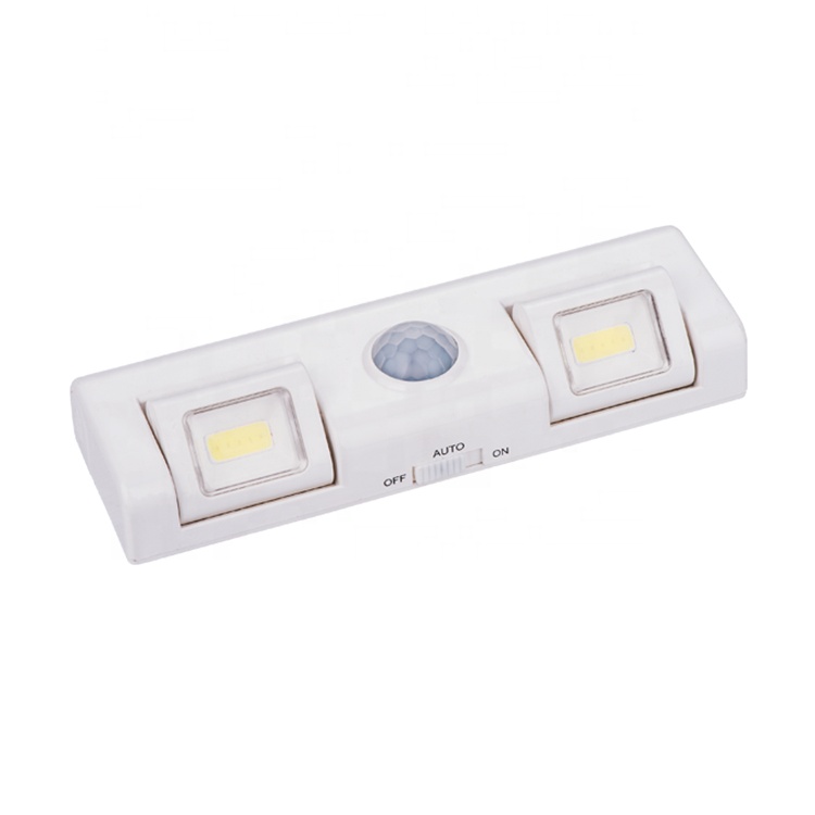 8 led Motion Sensor Night Light Pir Battery powered under cabinet bedside bar kids light hot factory