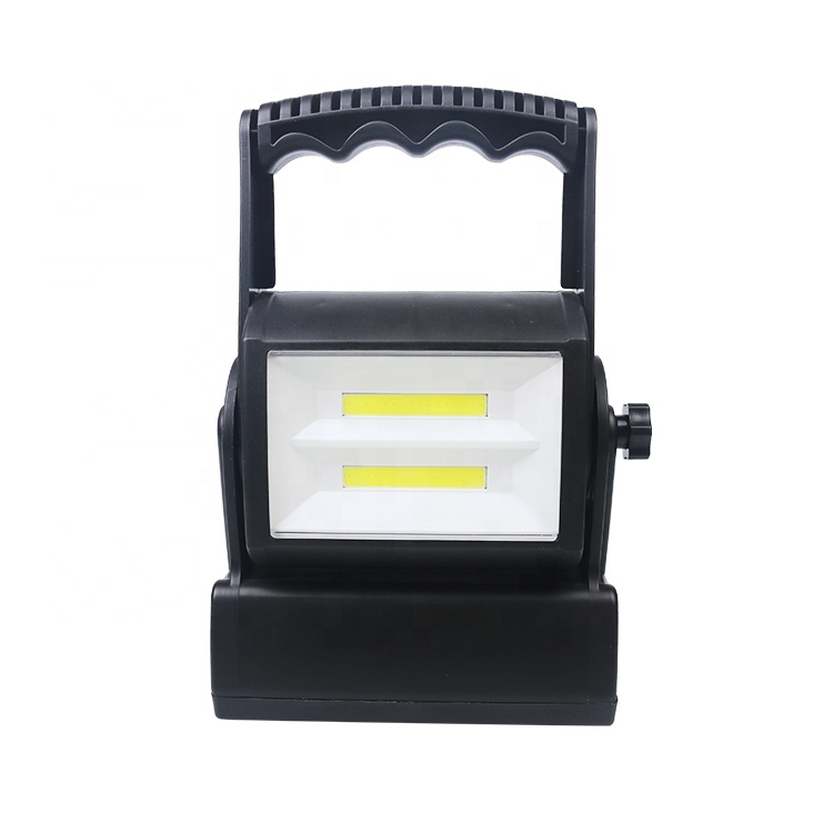 COB LED Portable CAMPING WORKING LAMP LANTERN BATTERY POWERED HANDLE FLOOD HANGER KNOB ADJUSTMENT