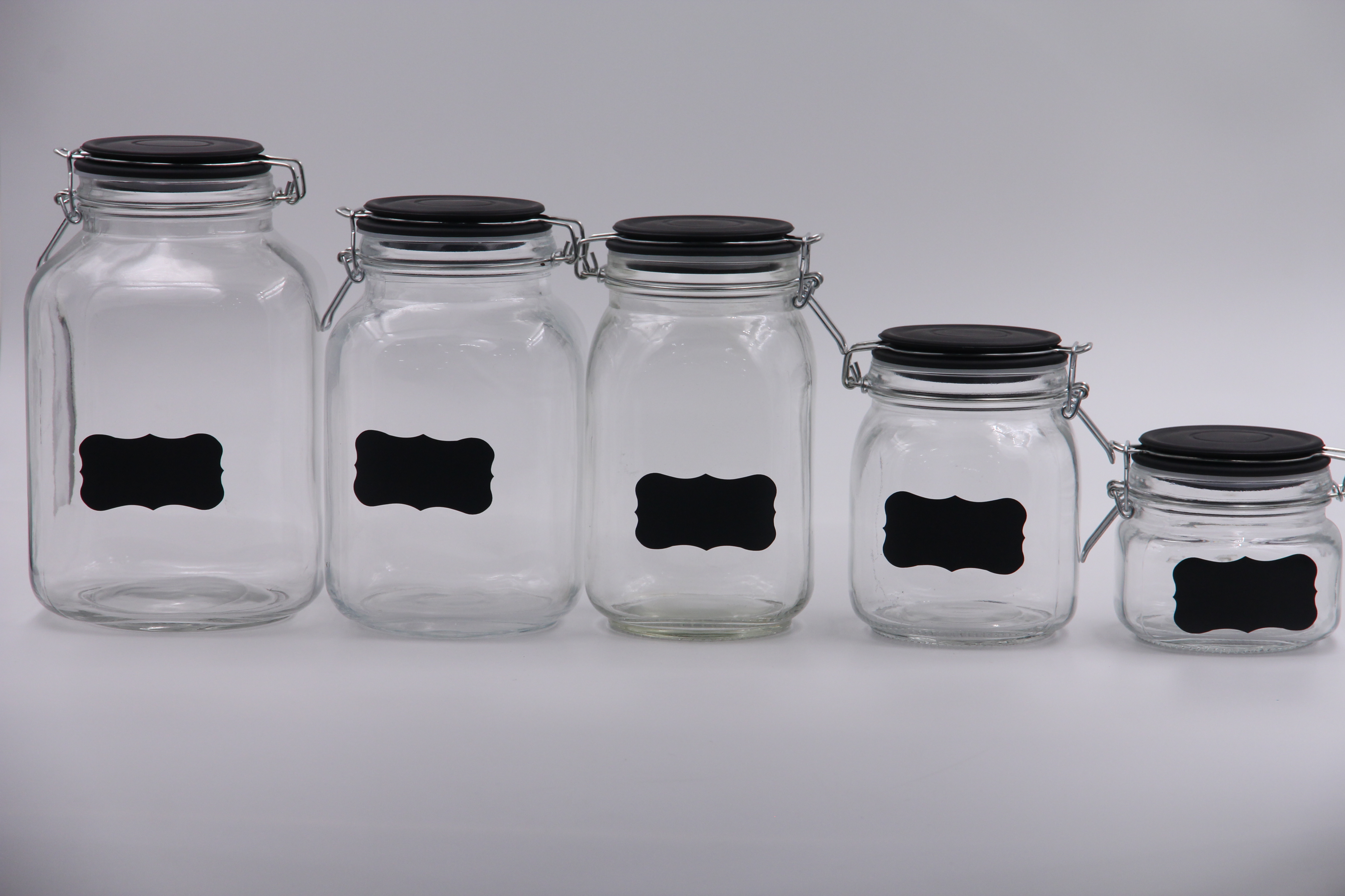 500ML/750ML/1000ML/1500ML/2000MLglass canister storage jar