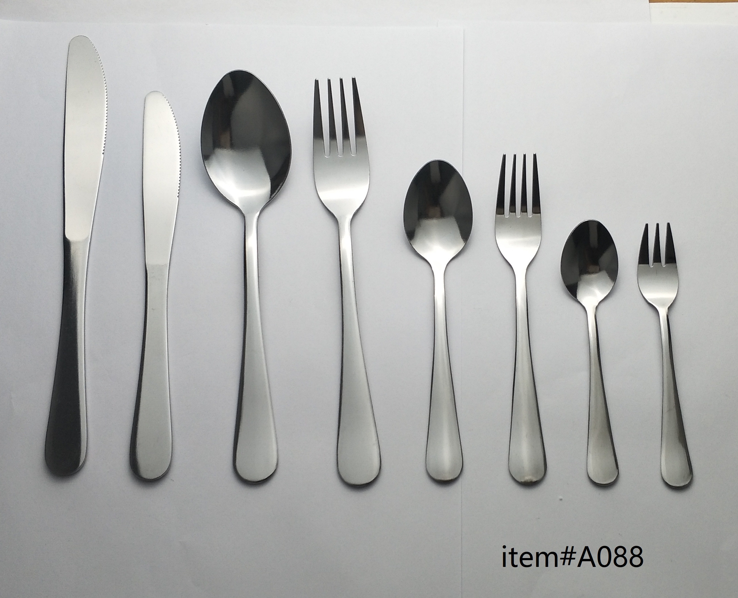 A088 Cutlery set stainless steel(TUMBLE)