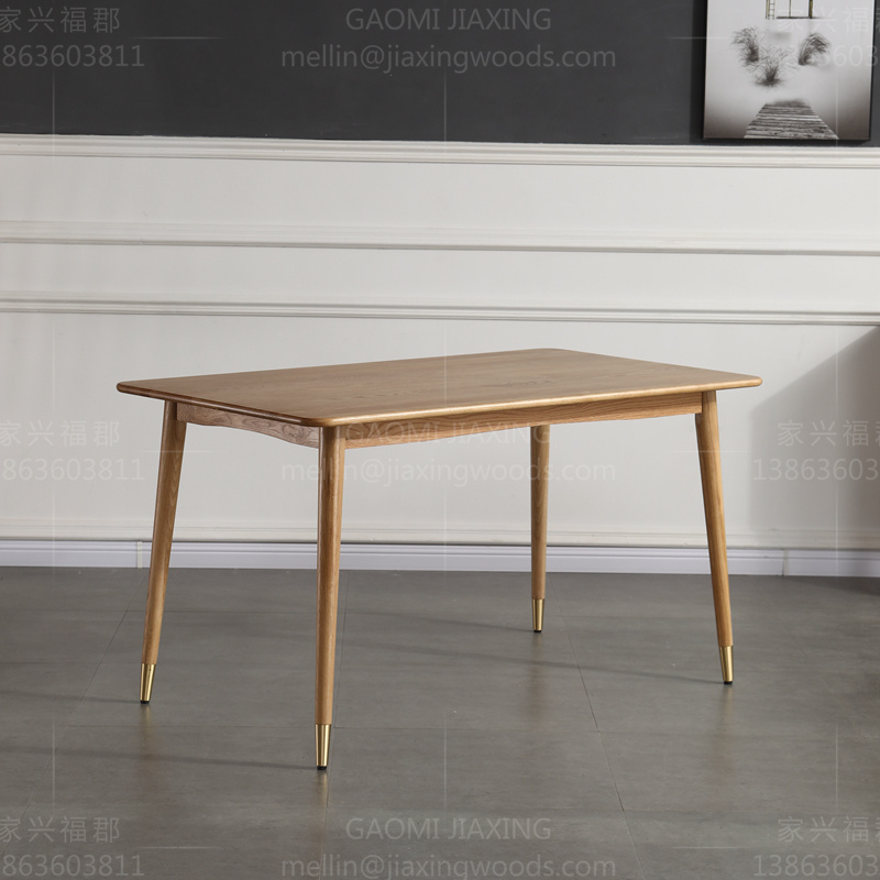 Table wood table wood dining table MDF top table oak table white oak table oak wood table