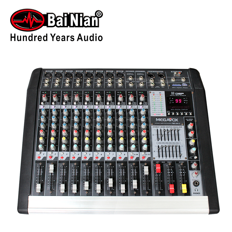 Mixer、Professional Power Mixer-10/12ch Powerful Amplifier Board
