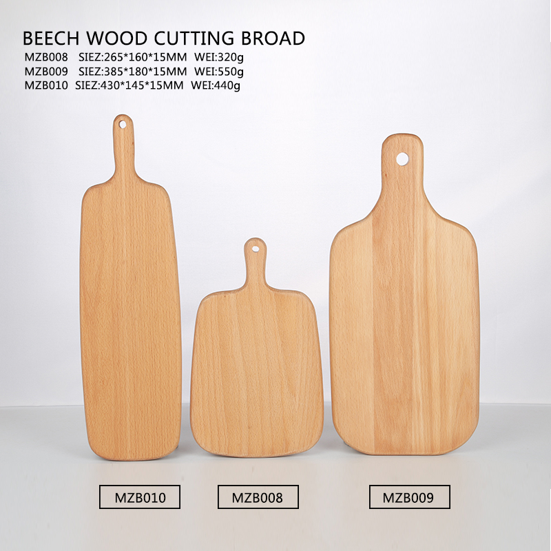 Beech Wood Cutting Board，Chopping board，Serving board, Kitchen Chopping Board for Meat