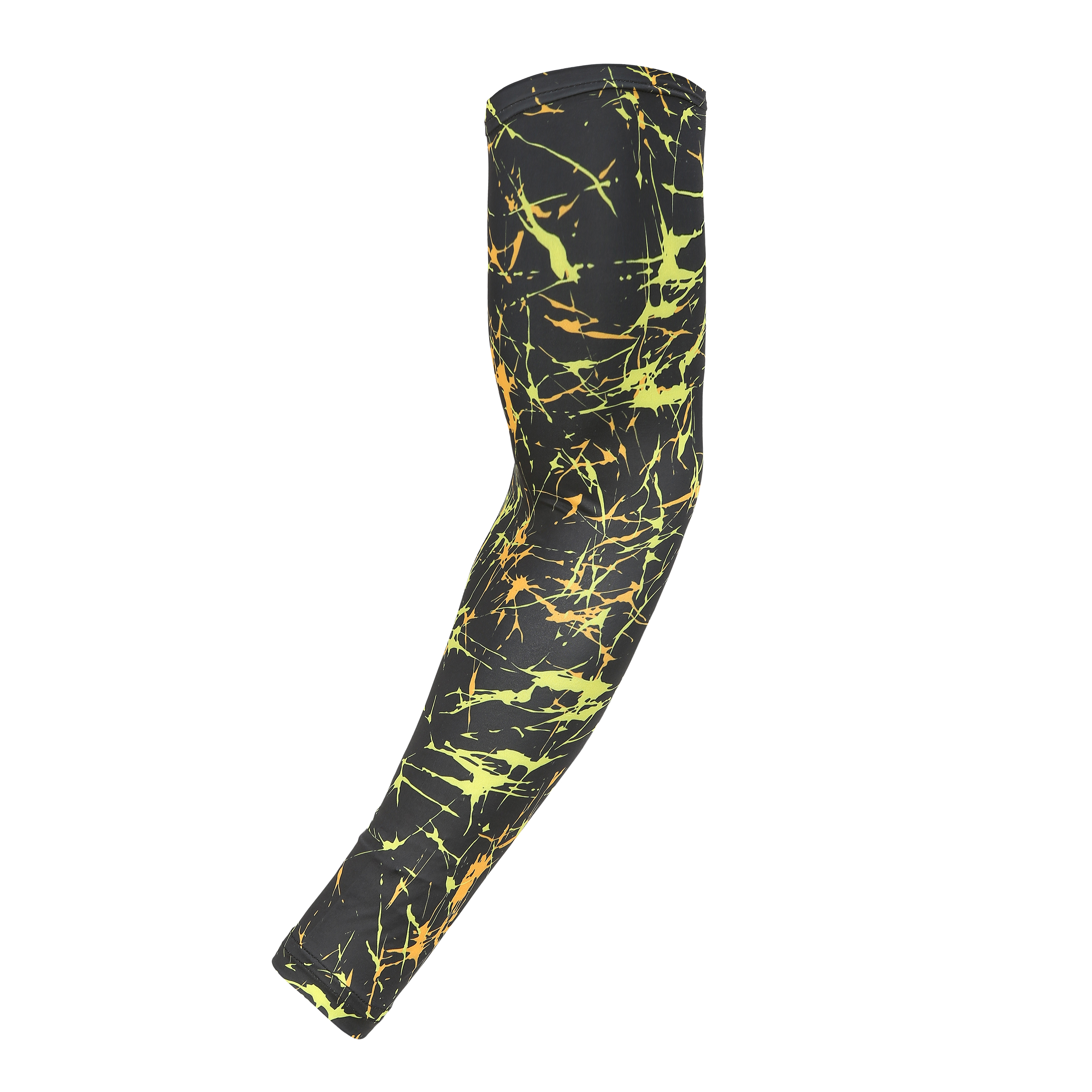 Summer/spring cold feeling, long lasting odor free men's weft polyester knit arm cover for outdoor sports