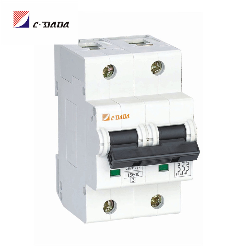 MCB DAB7-125 2P Miniature Circuit breaker 15KA 27mm