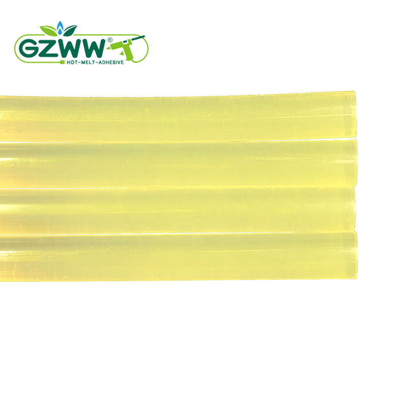 handmade yellow hot melt glue stick