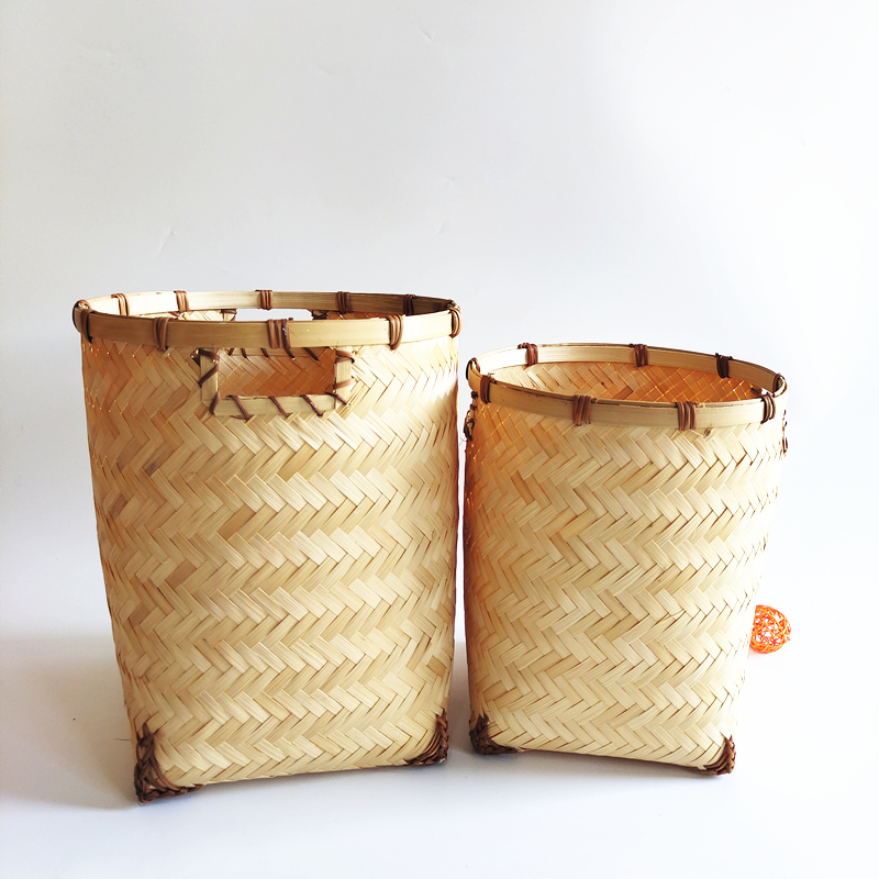 Natural bamboo flower basket