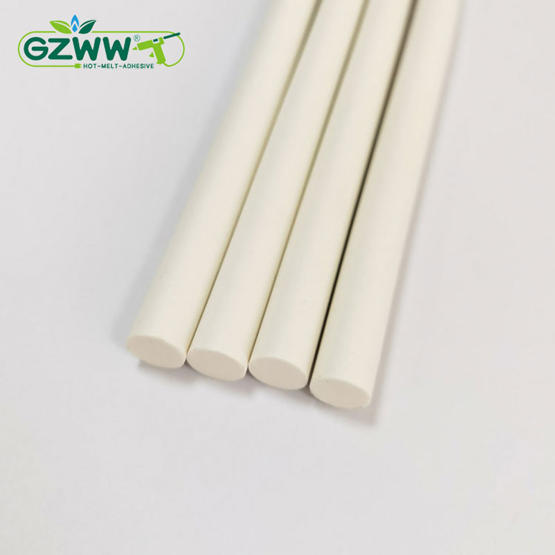 Milky white hot melt glue stick