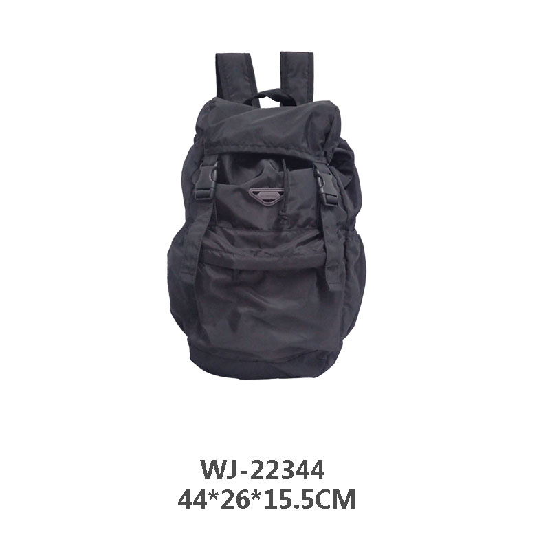 foldable black leisure sport backpack