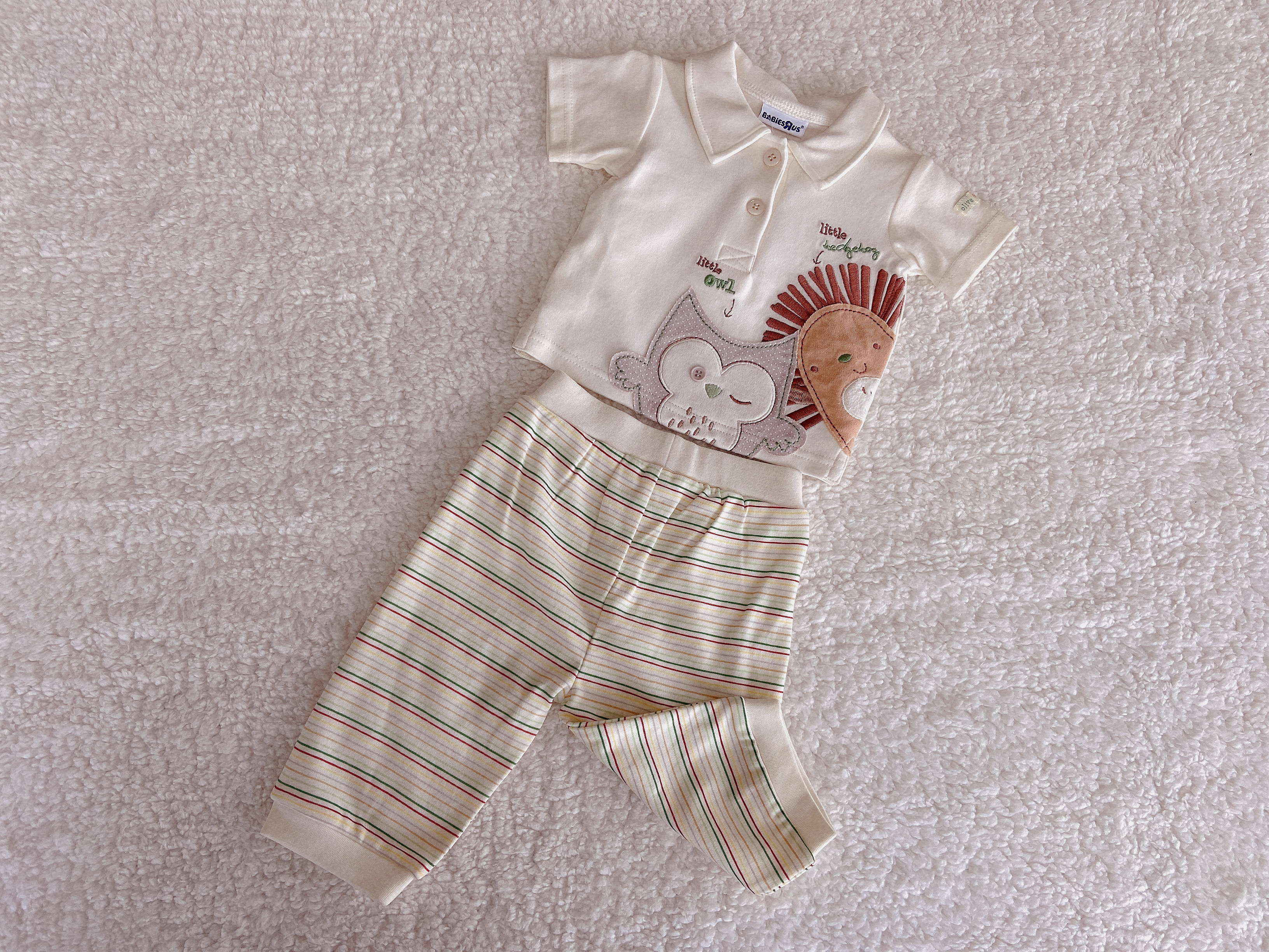 220g 100%Cotton baby 2-piece
