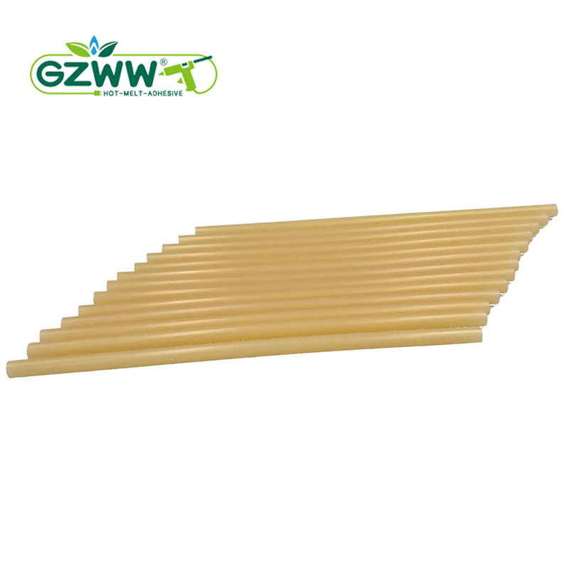 Yellow packaging hot melt glue stick