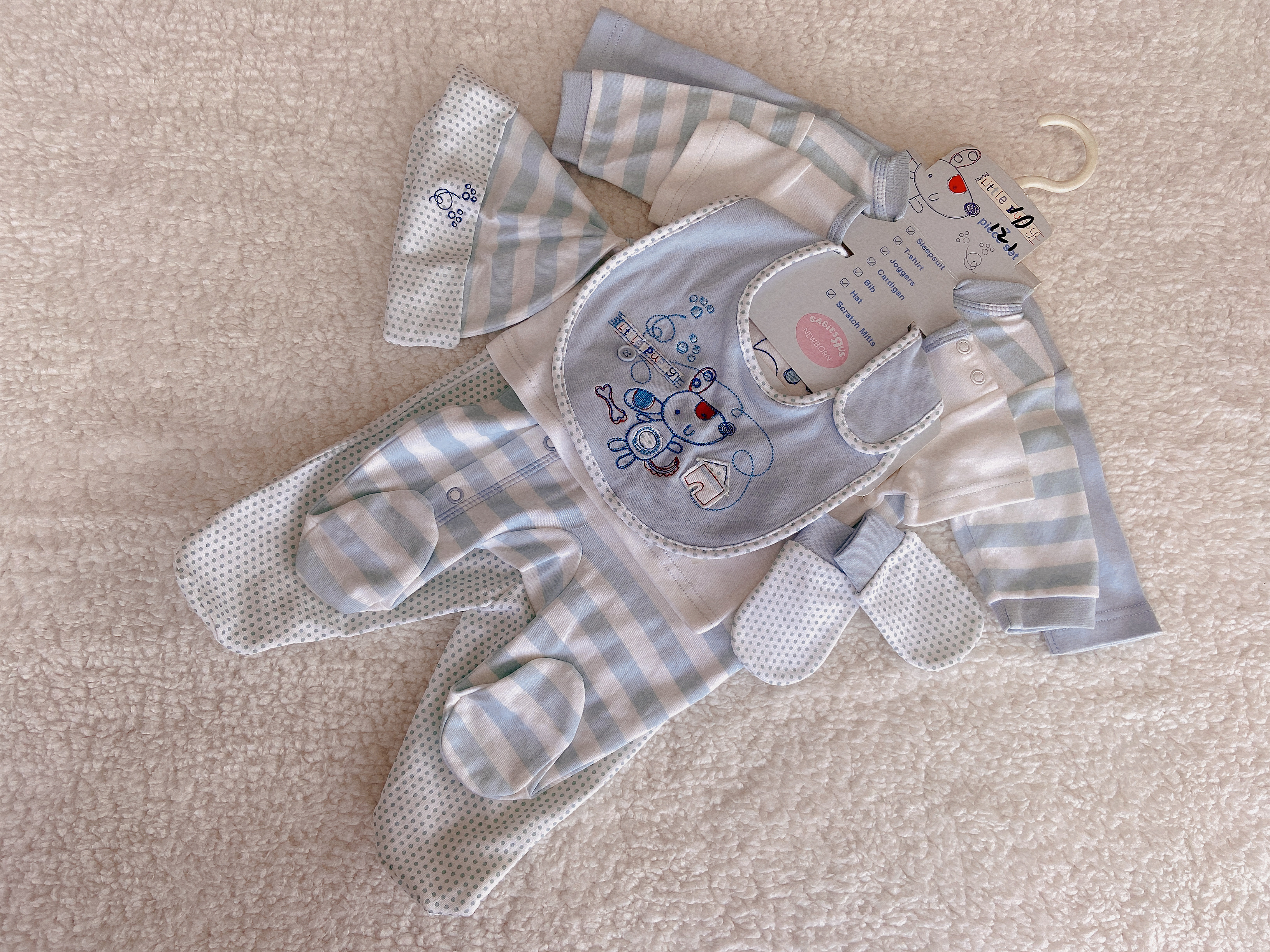 220g 100%Cotton baby romper 6-piece