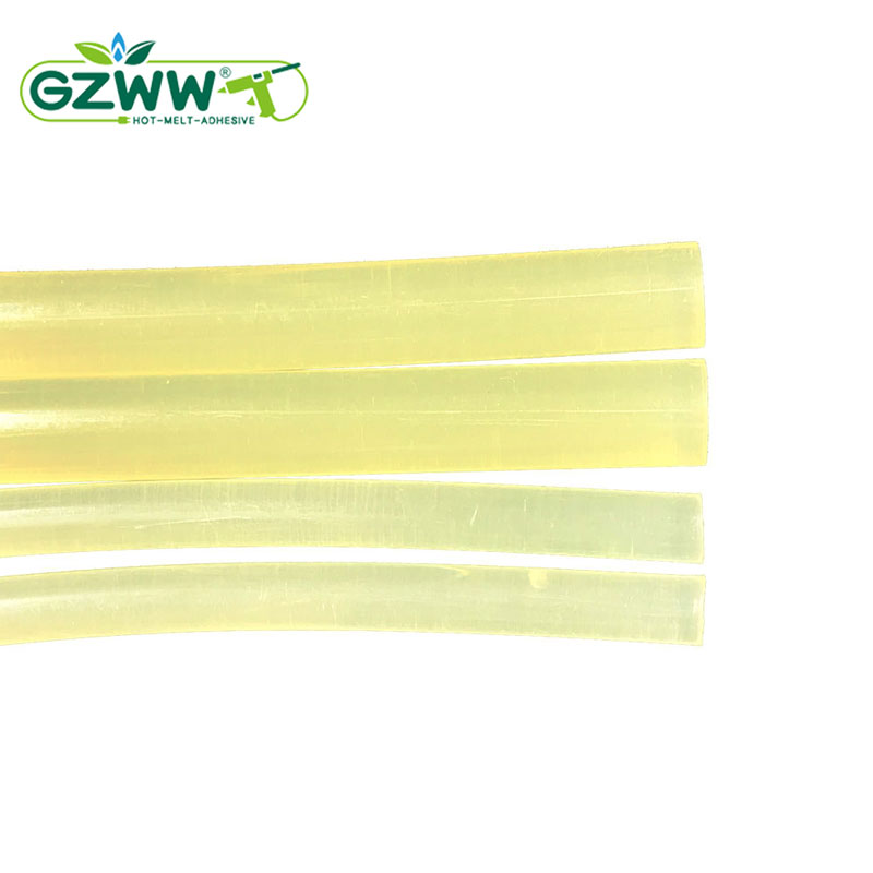 Yellow handmade hot melt glue stick