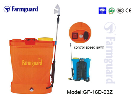 16L PE PE backpack knapsack automatic agricultural electrostatic sprayer Powered by 12 volt battery high pressure pump for sprayer 2 stroke