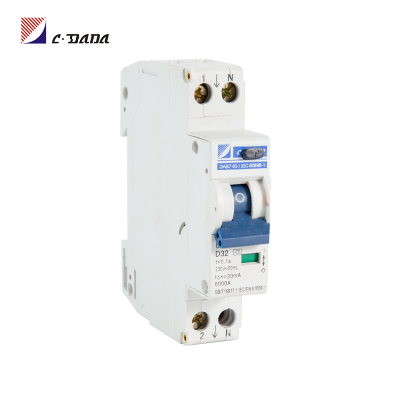 DPN RCBO DAB7LN-40 18mm Residual current operation circuit breaker