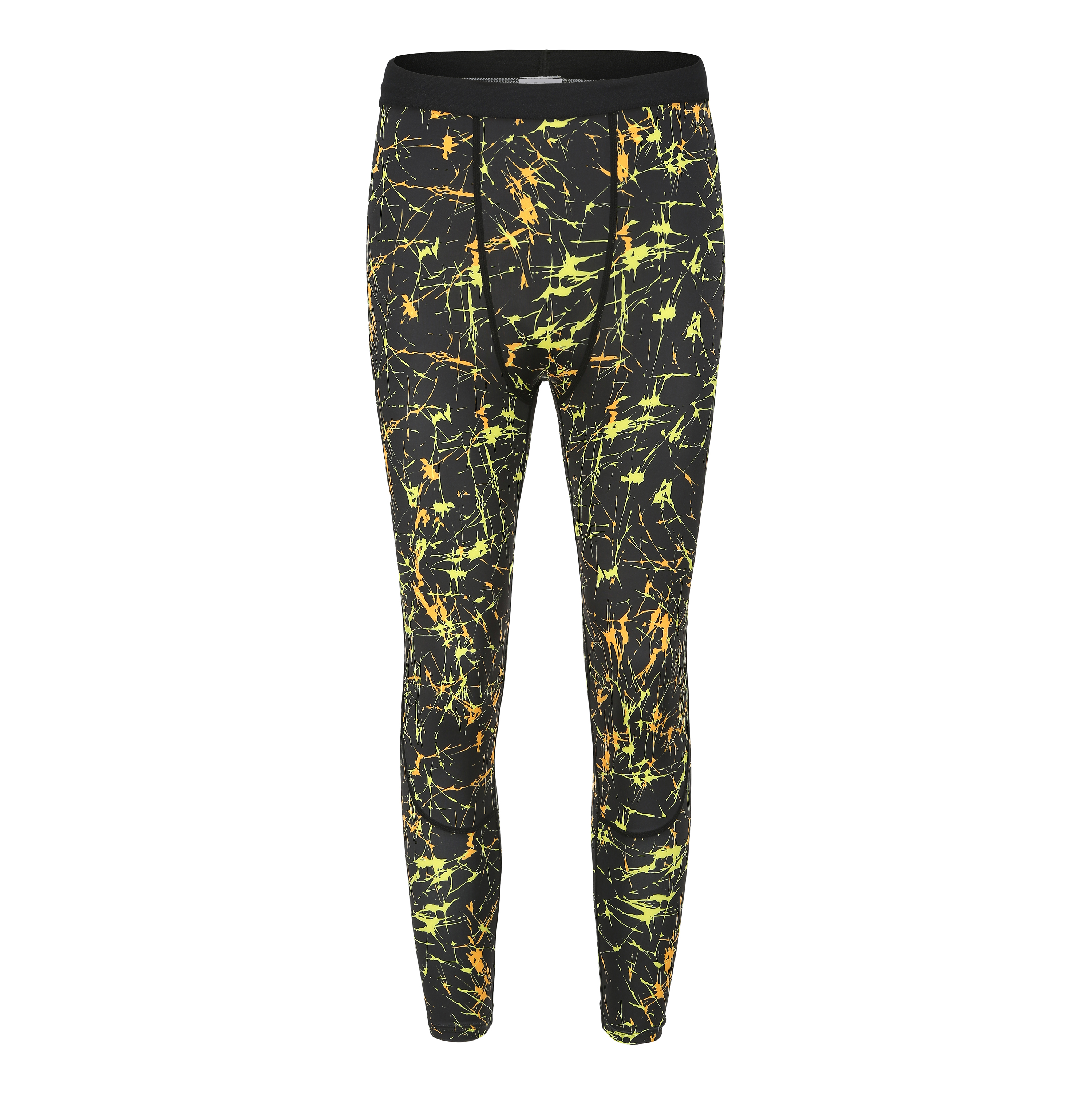 Summer/spring cold feeling, long lasting odor free weft polyester knit tight pants for yoga