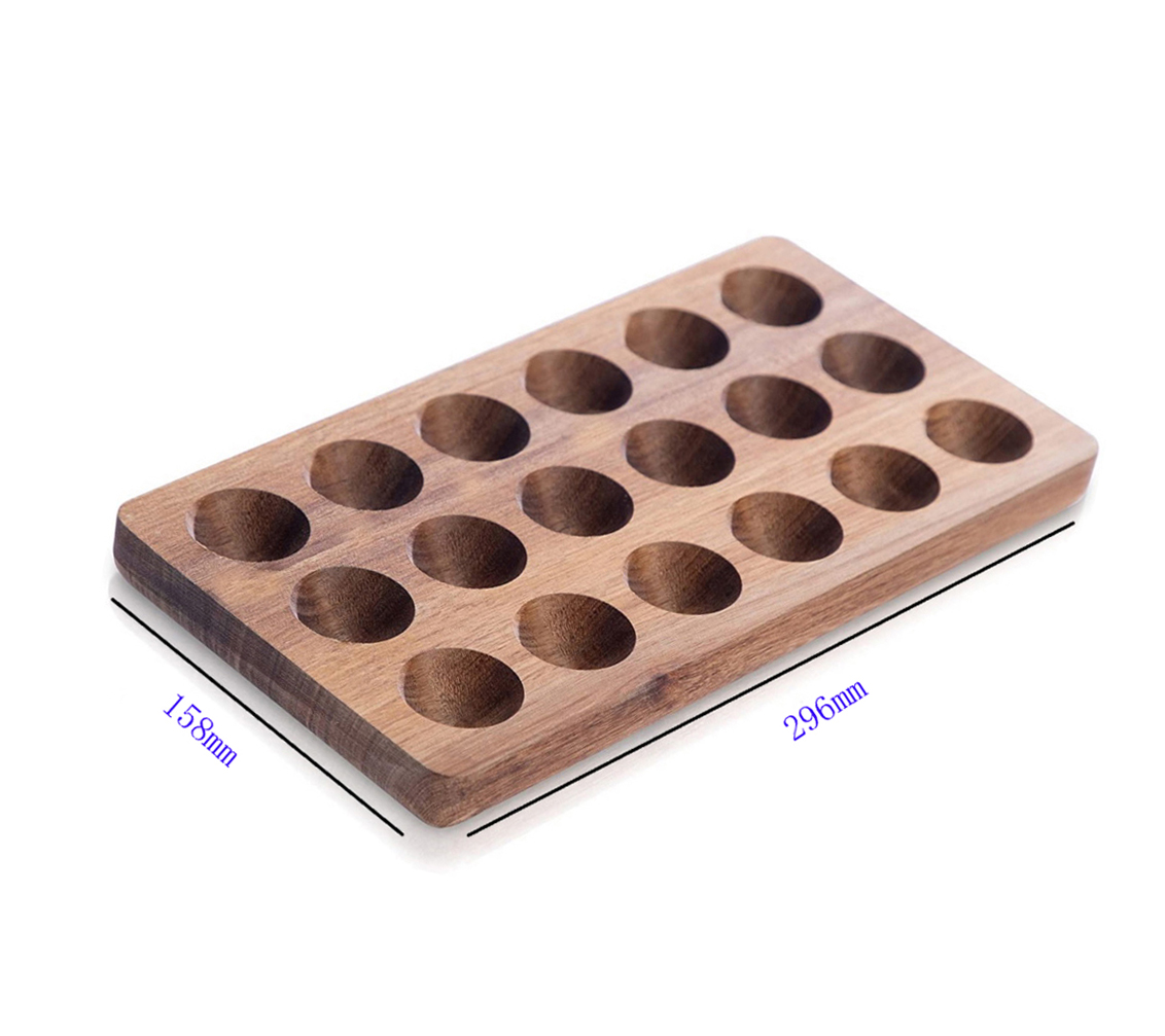 Popular Acacia Wooden Egg Tray Egg Holder Stand