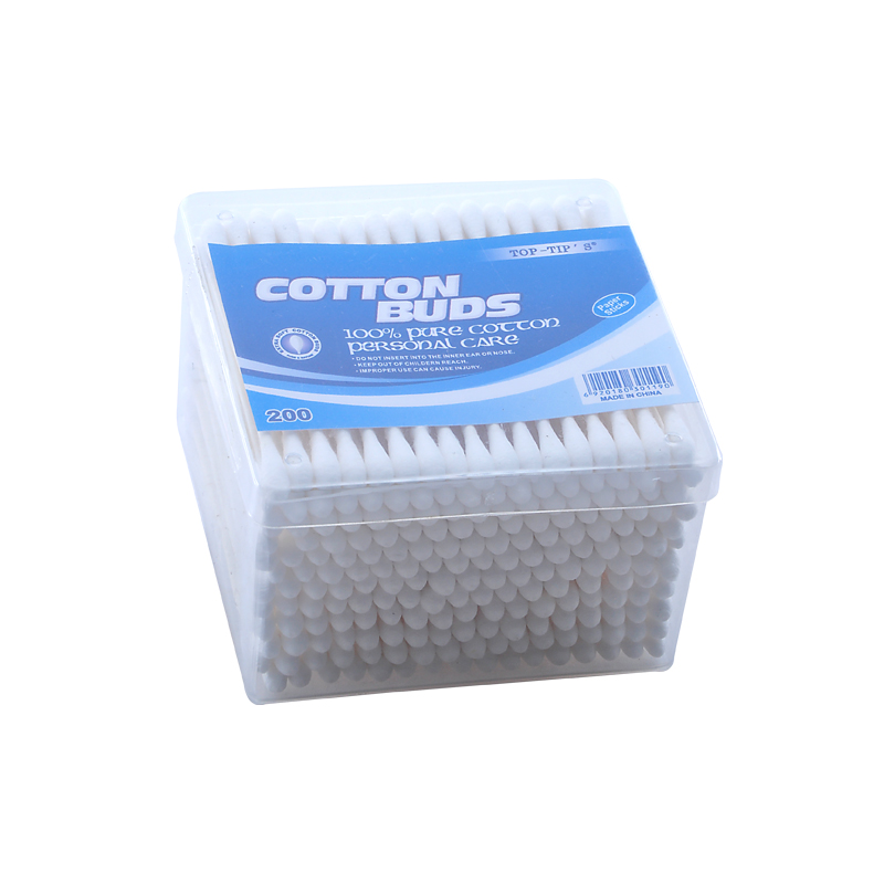 #1 A Paper cotton buds in monobloc PP canister