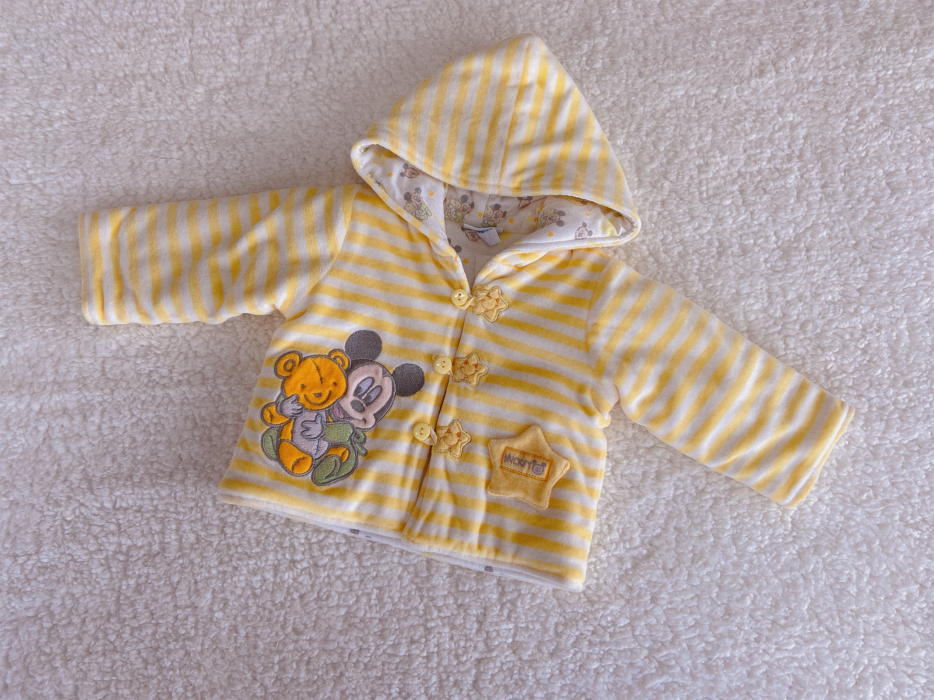 Baby jacket with hat