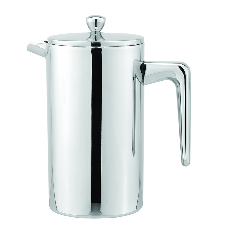 Stainless steel double wall insulated coffee maker french press coffee plunger cafetiere