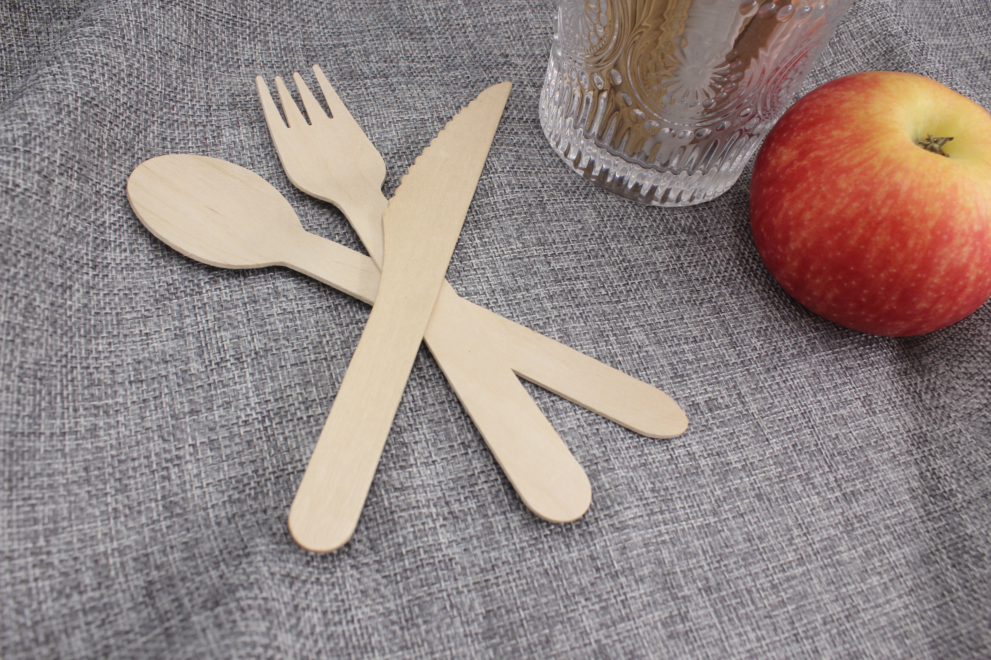 Disposable fork and spoon