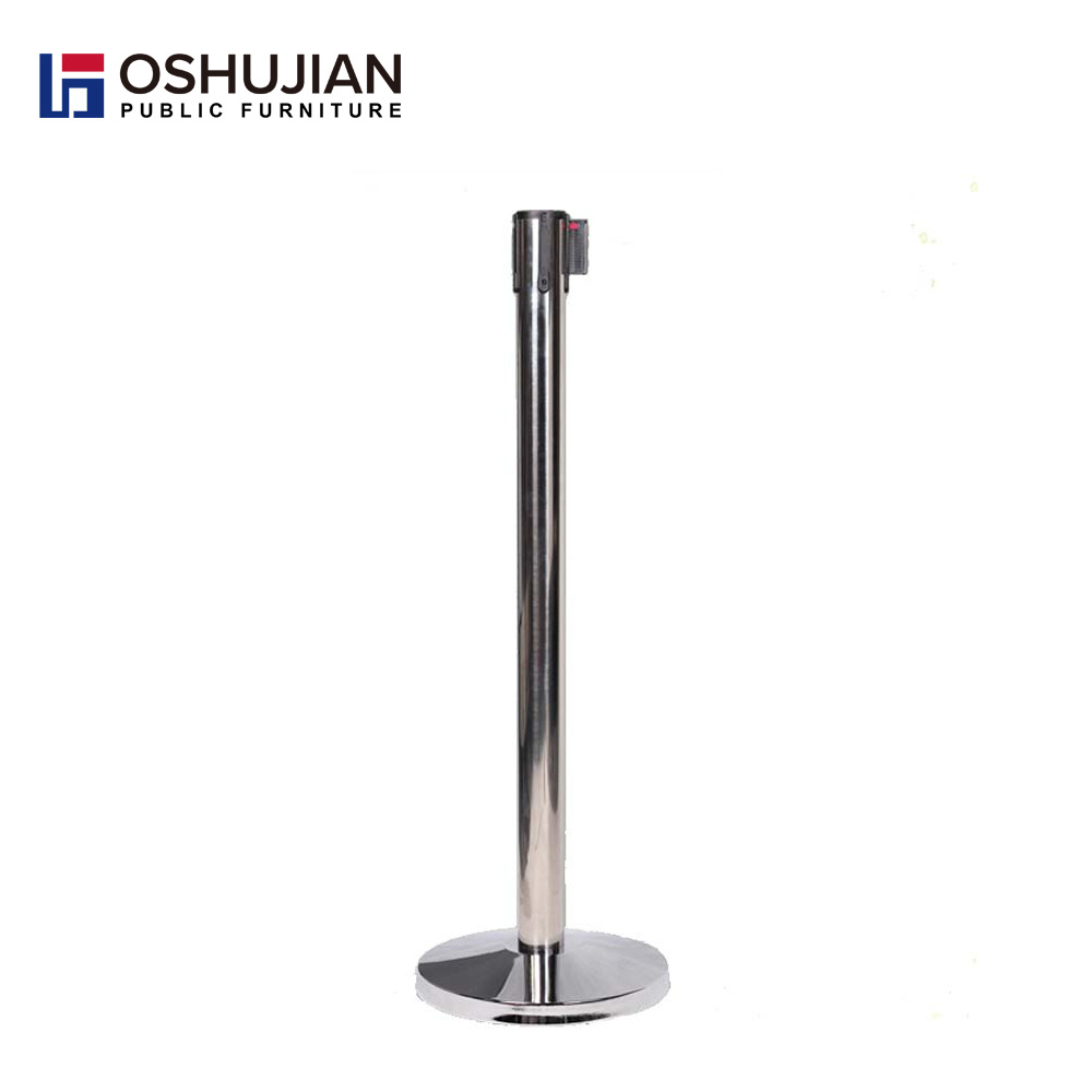 Airport queue retractable crowd control Stand Rope Stanchion