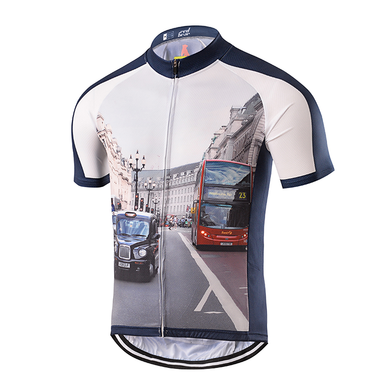Professional custom design powerband short sleeve cycling jersey 02