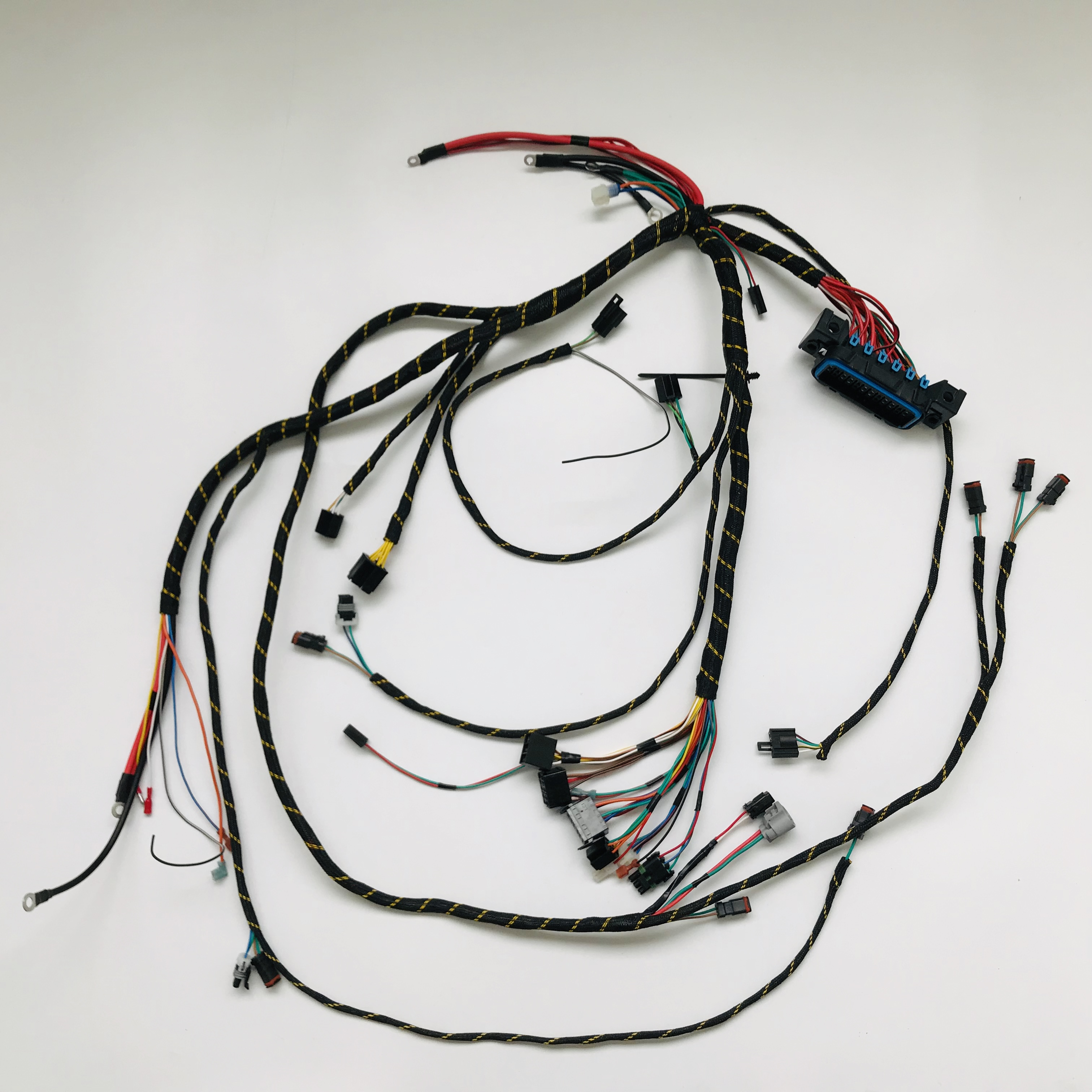 Nylon yarn braided wiring harness of Mower