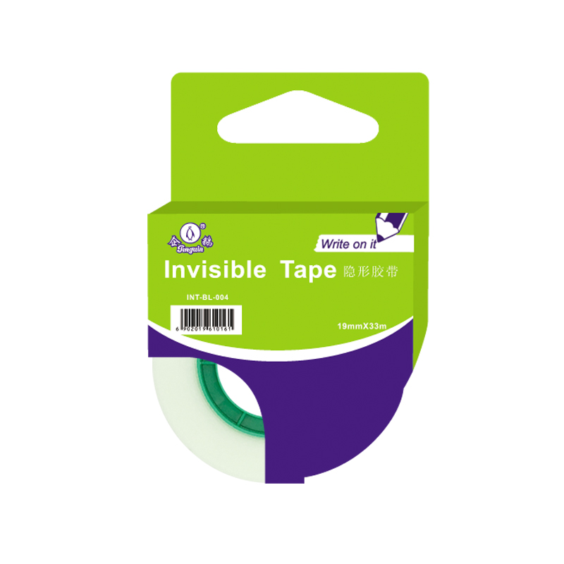 Writable Invisible tape with easy tear 19mmx33m in display box (BL-016)