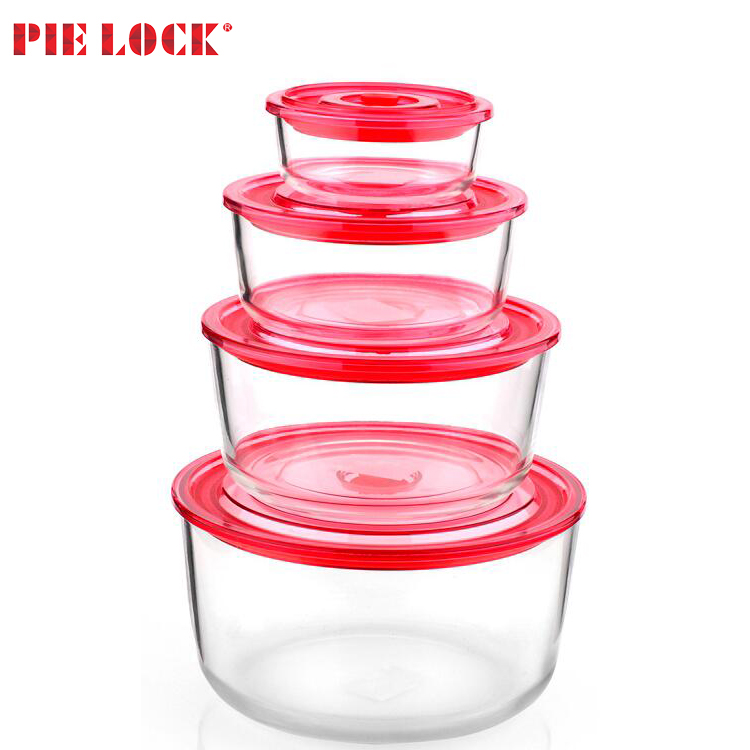Glass Food Storage Container with vacuum lid