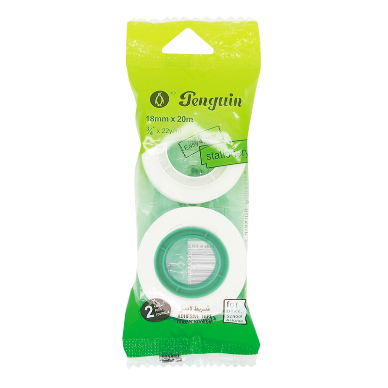 Writable Invisible tape for school office home and handwork with easy tear 2 rolls x 20m by bag (BG-004)