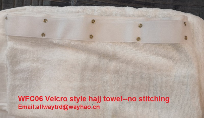 velcro style hajj towel