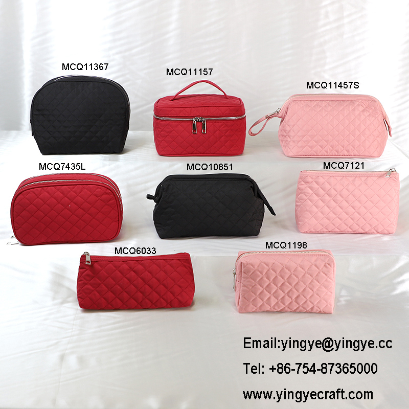 cosmetic bag, beauty bag, quilted cosmetic bag,lady's bag, pouch