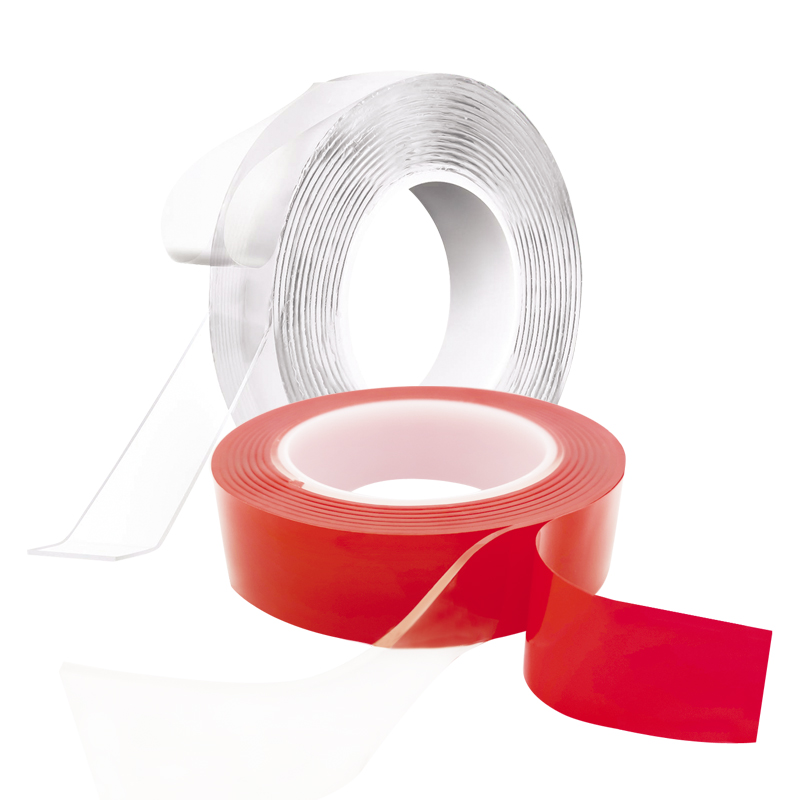Removable Washable Nano Double side gel tape power adhesive for office and home packaging and repairing with 2mm crystal adhesive(2-01)