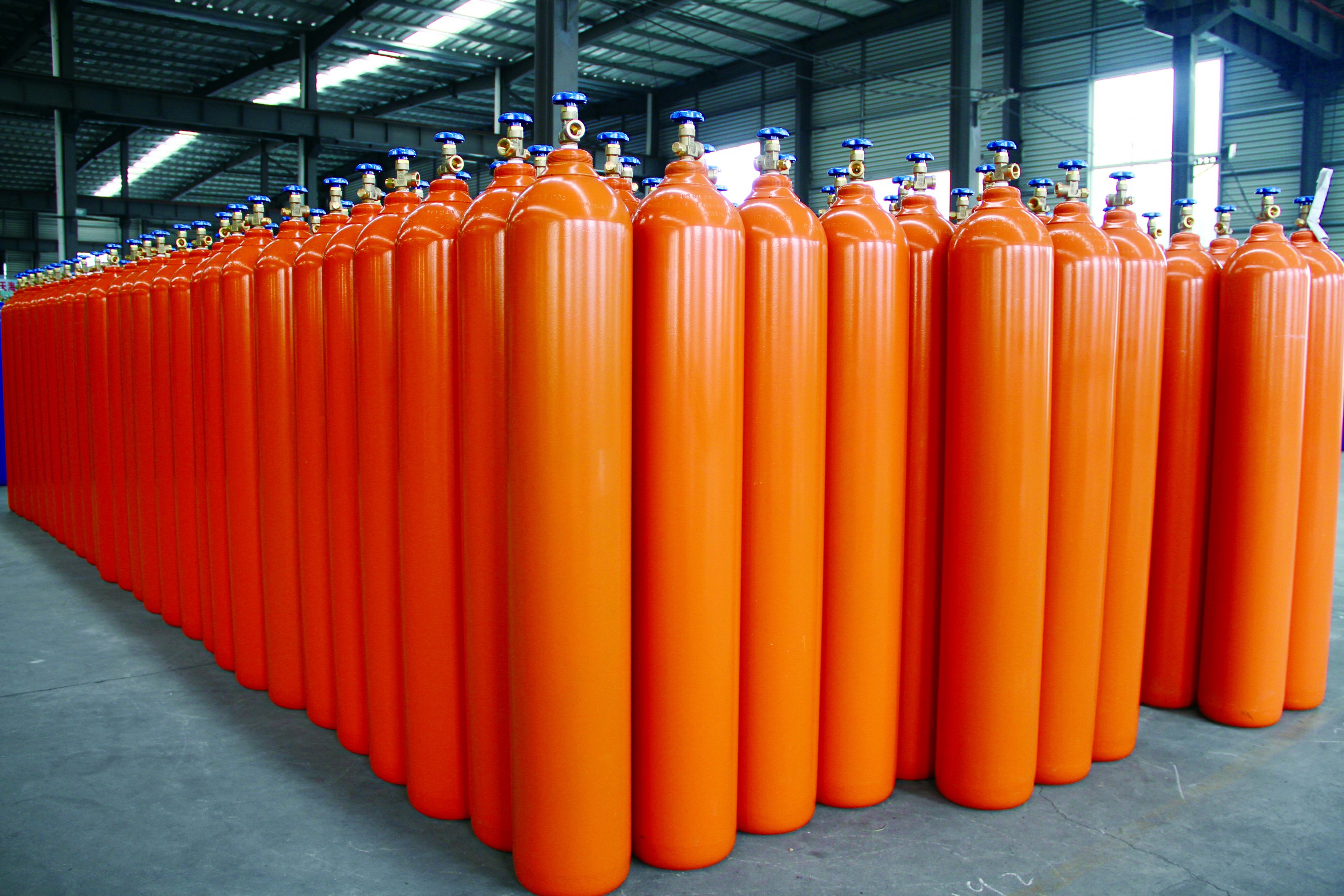 46.7L 230bar ISO TPED Seamless Steel Argon Gas Cylinder