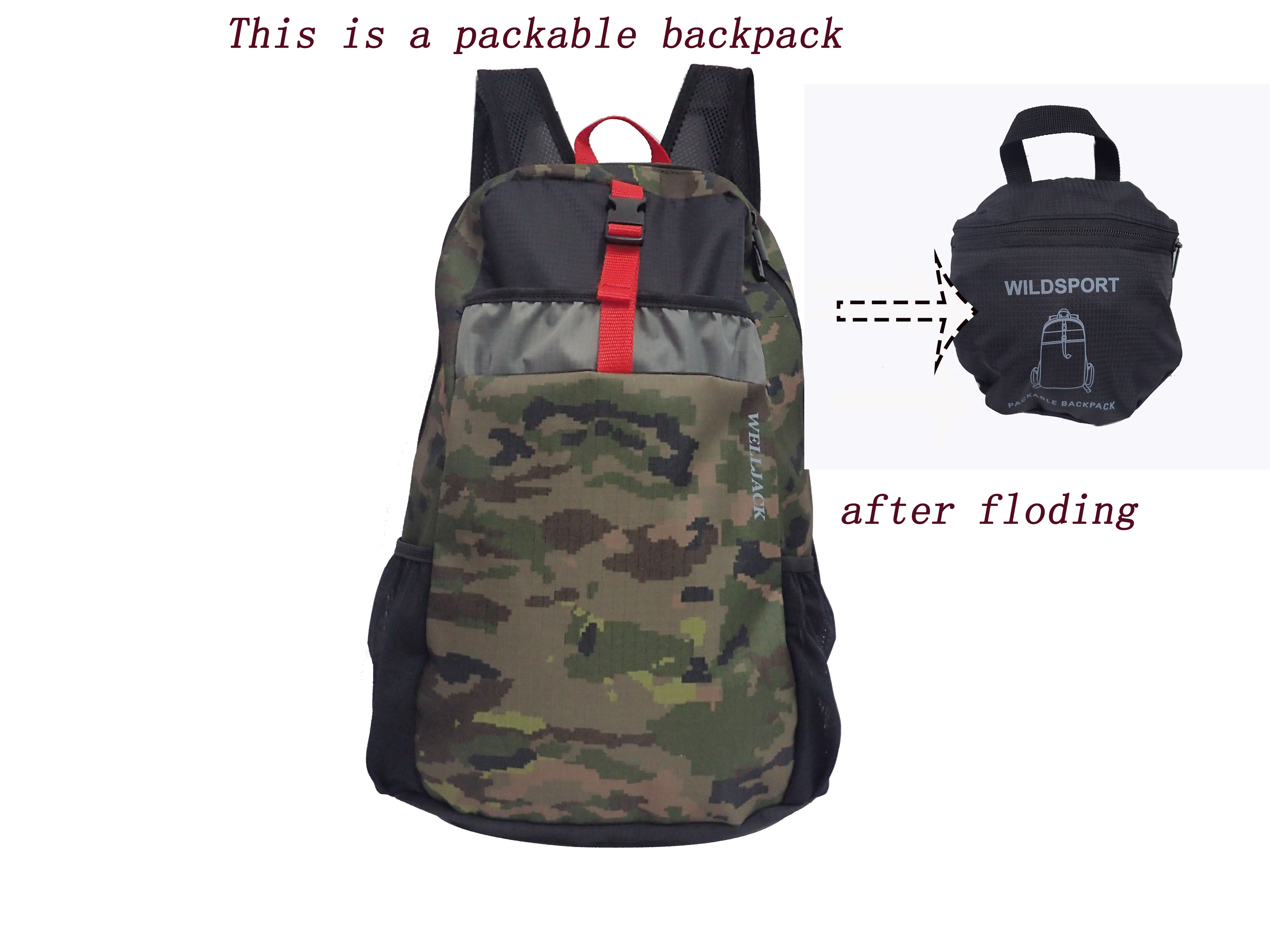 foldable leisure sport backpack