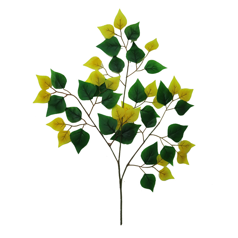 Artificial Flowers Silk Flowers Flowers Decoration Flowers Artificial Leaf Green Leaf Plastic Flowers Single Flower