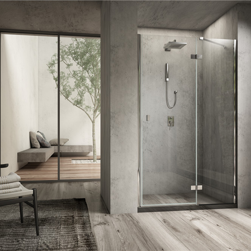 Dabbl tempered glass shower door,plastic handle hinge door shower cubicles, bath screen manufacturer