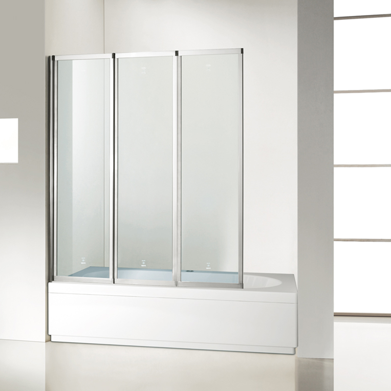 Sanitary ware,4mm tempered glass bath screen,three fold-in door shower enclosure, shower room,shower cubicles manufacturer