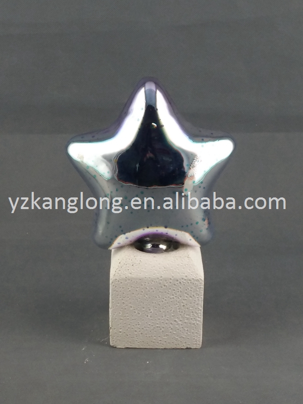 3D glass pentagram lighting decoration