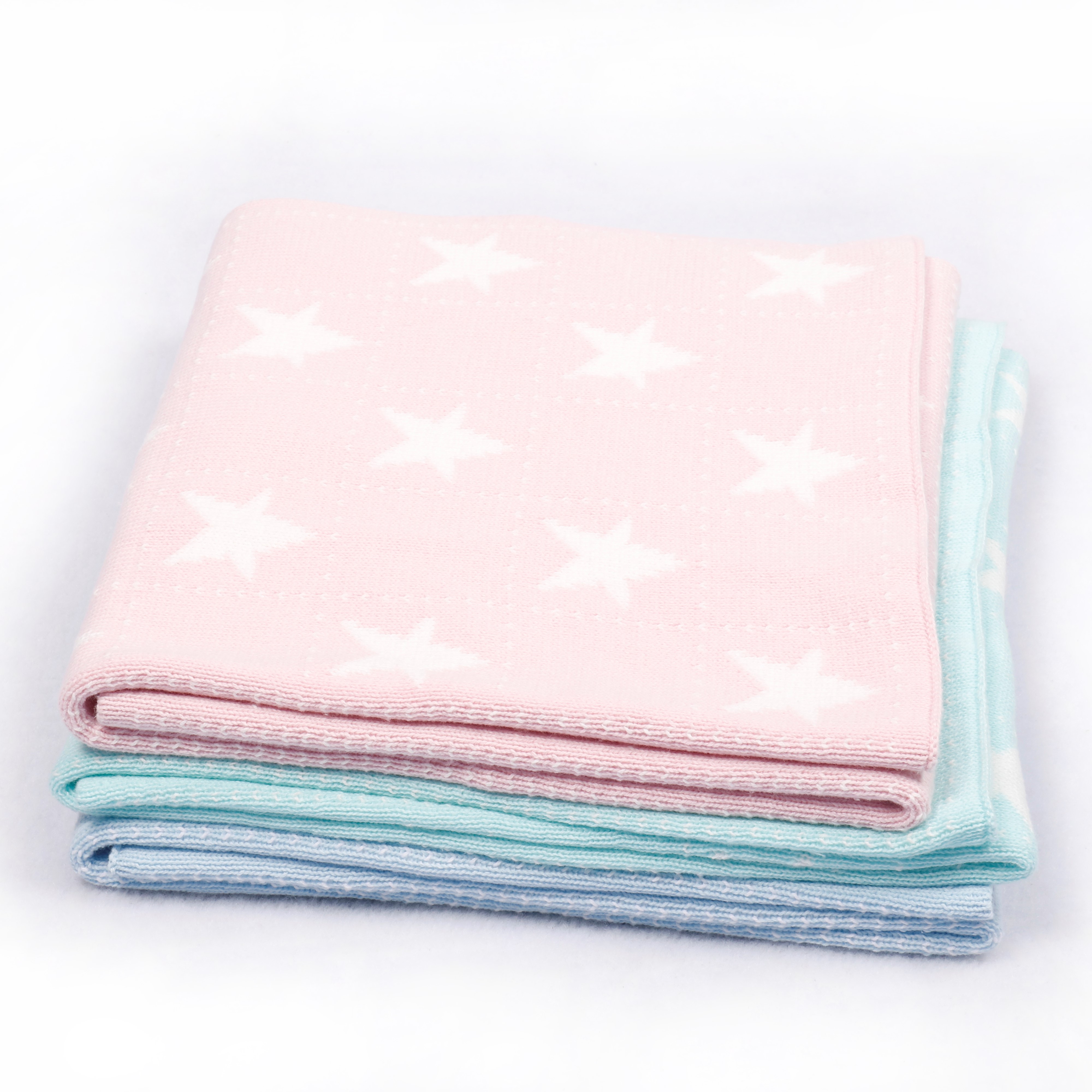 Decosy Wholesale high quality winter baby blankets cotton kiniited baby blanket