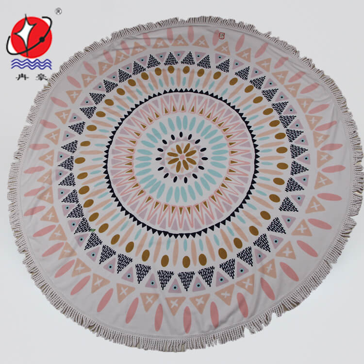 Round beach towel