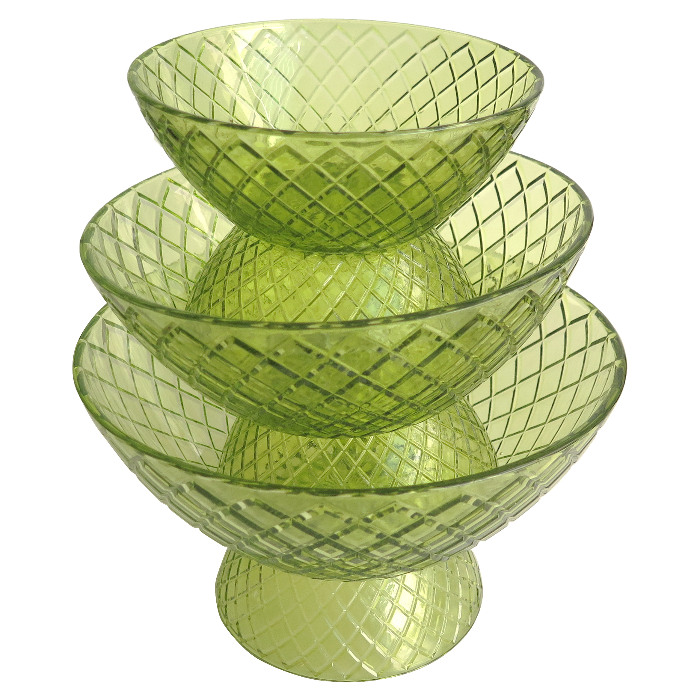 MBB2237 glass fruit bowl with foot