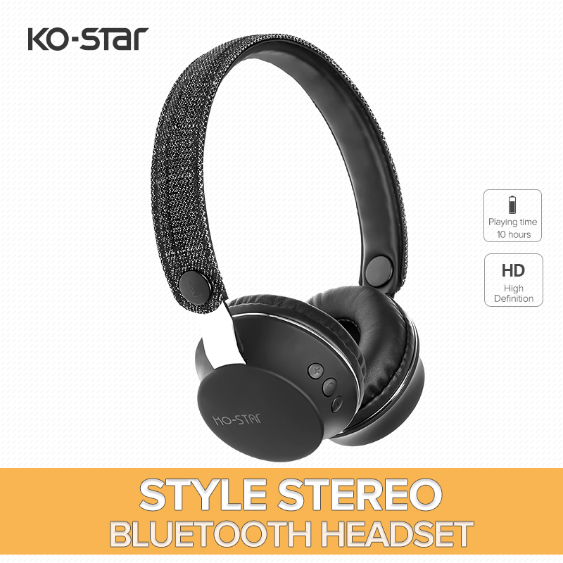 KO-STAR Style canvas Bluetooth headphone BT-685