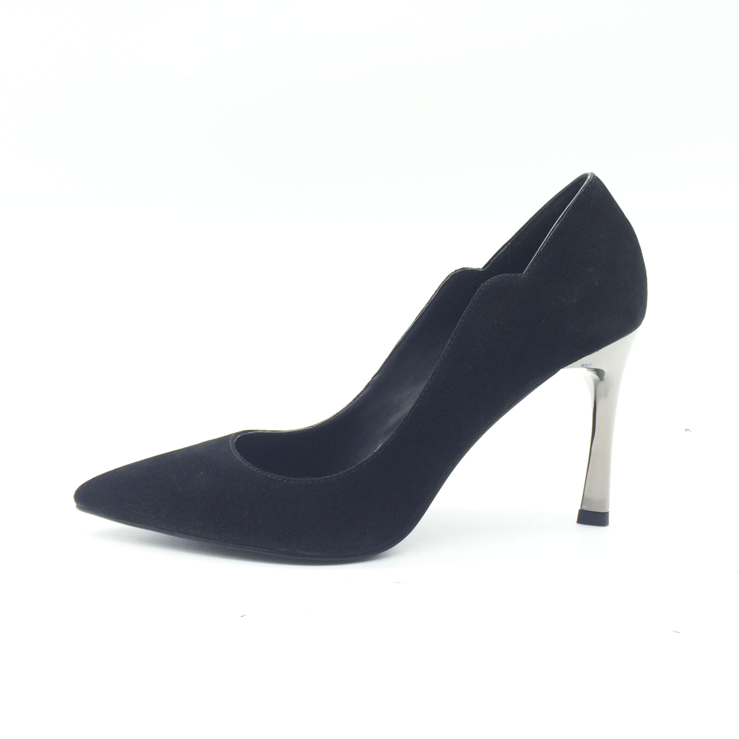 new design fashion high heel pump ladie leather shoes