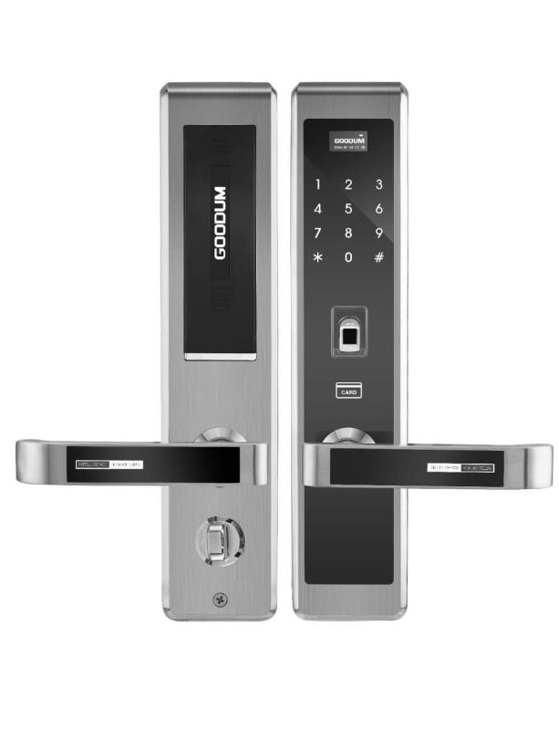 Goodum anti-thief mortise fingerprint,password,card,key,wechat app wifi control remote control smart lock GT050